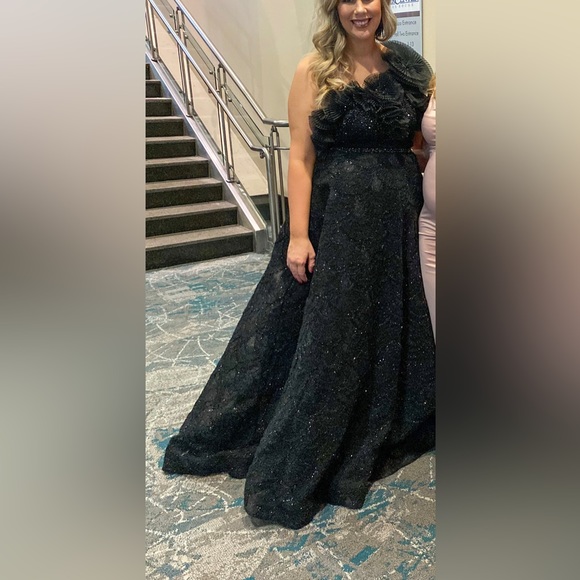 Sherri Hill One Shoulder Ball Gown - Picture 2 of 2